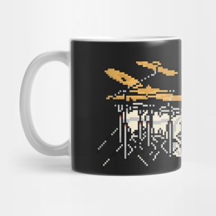 Pixel Silver Zombie Drums Mug